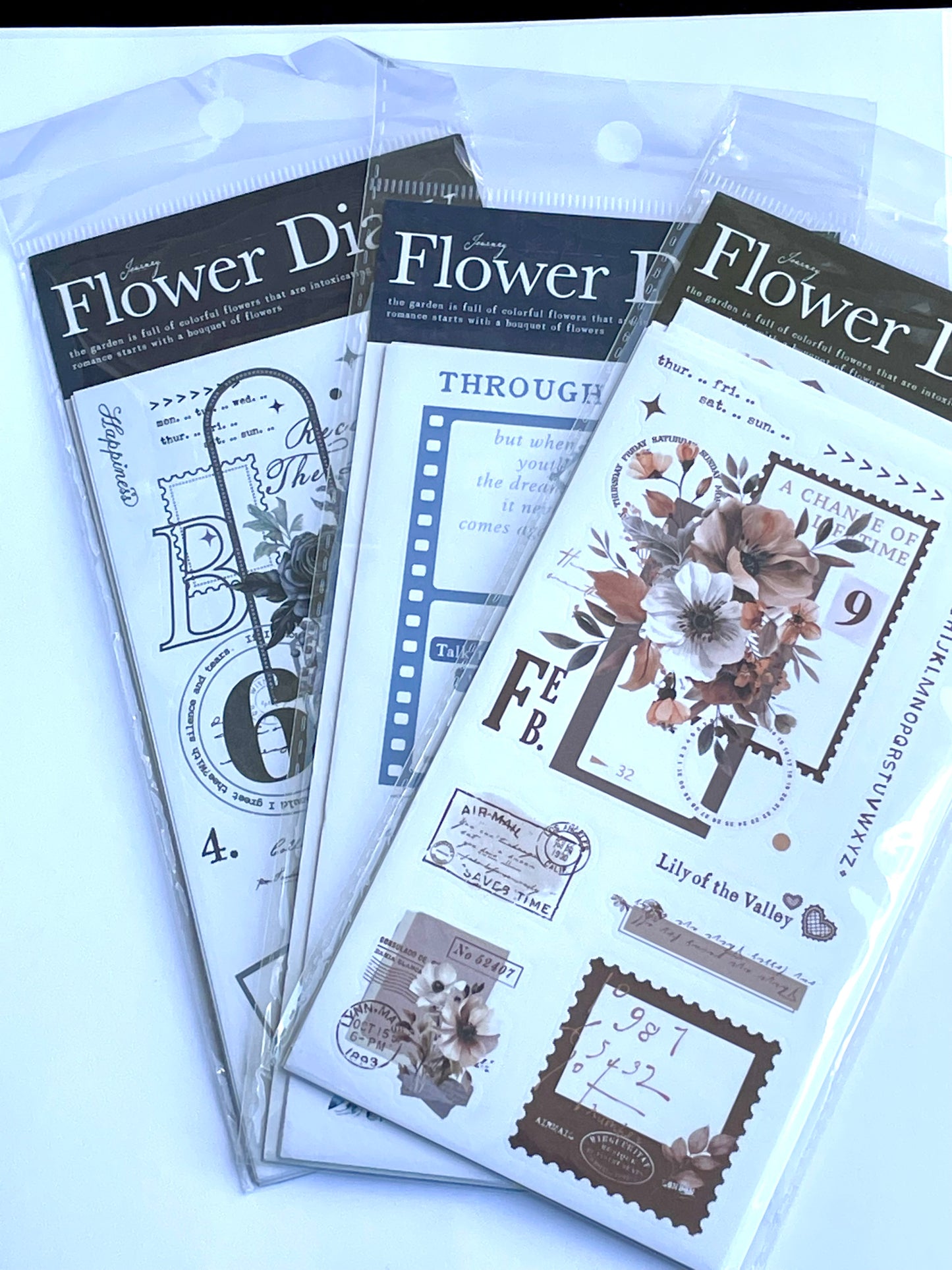FLOWER DIARY JOURNALING STICKERS
