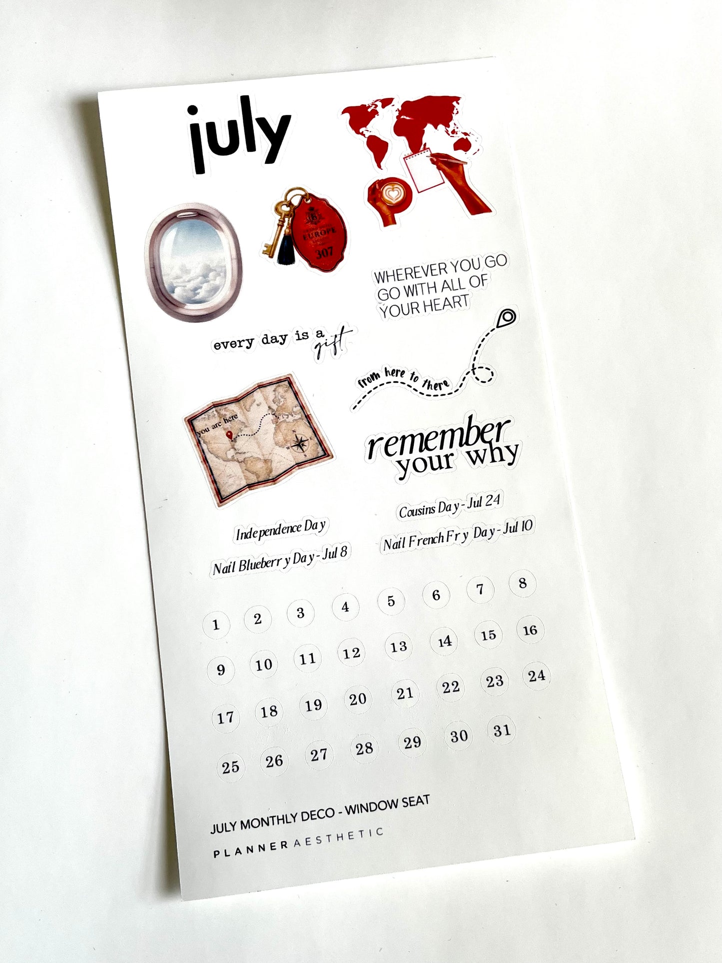 JULY MONTHLY DECO