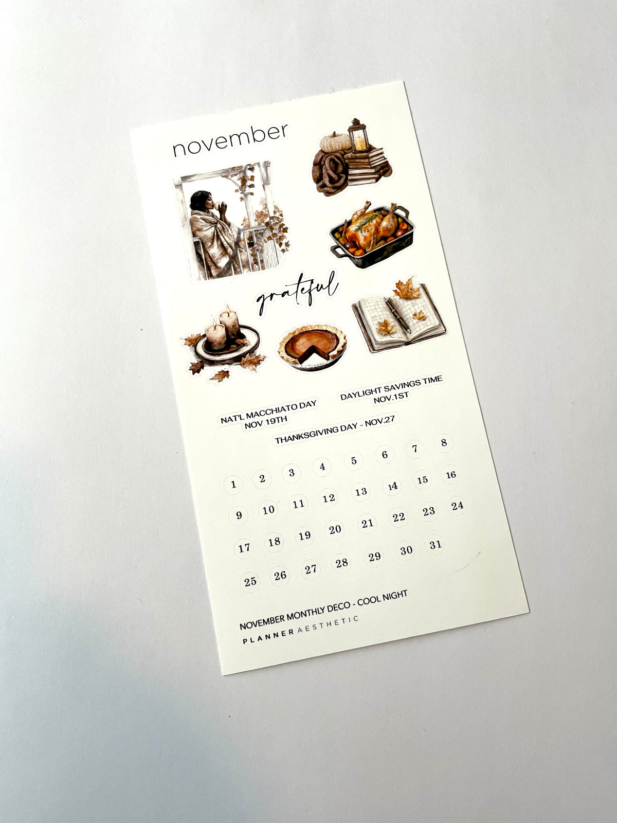 NOVEMBER MONTHLY DECO