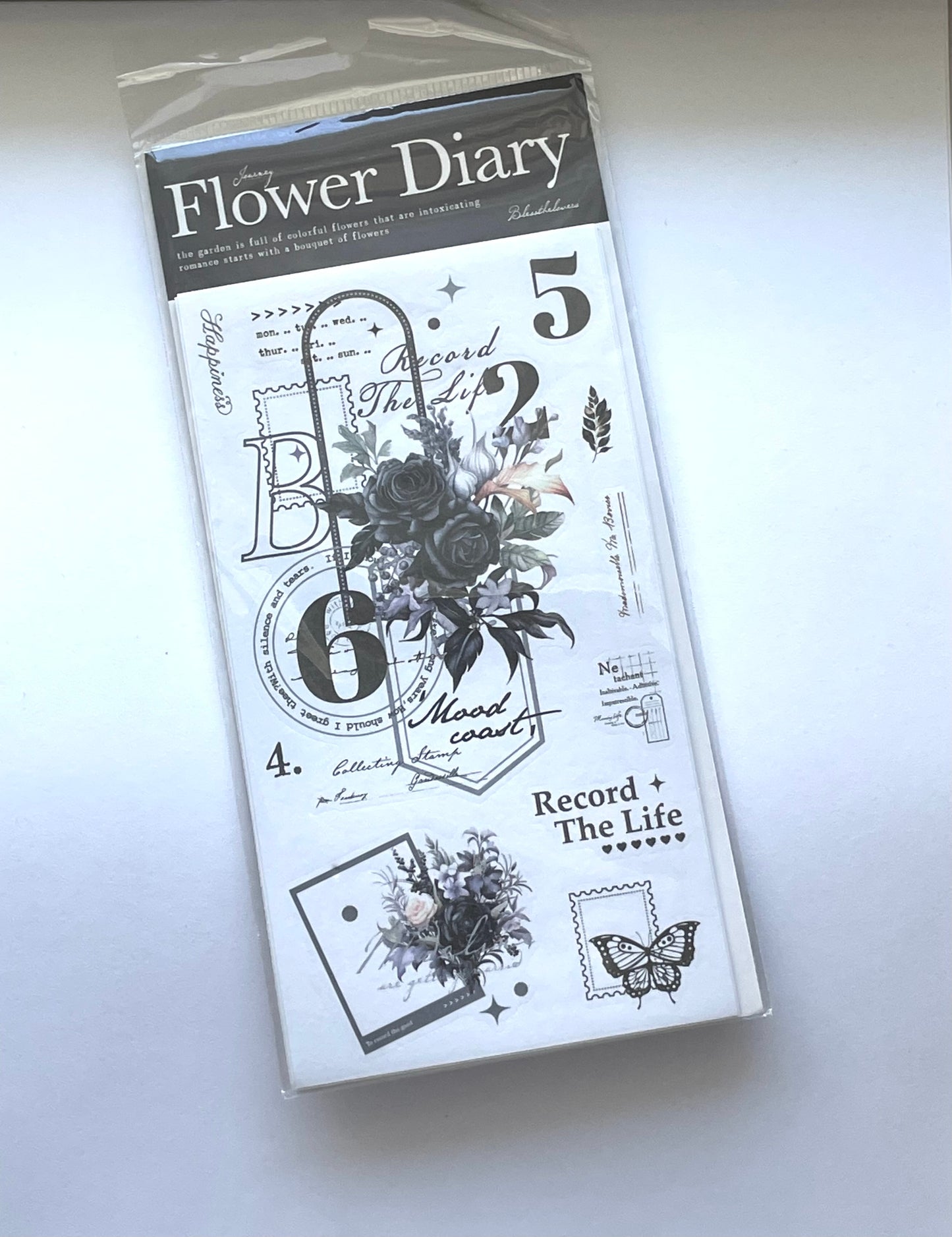 FLOWER DIARY JOURNALING STICKERS