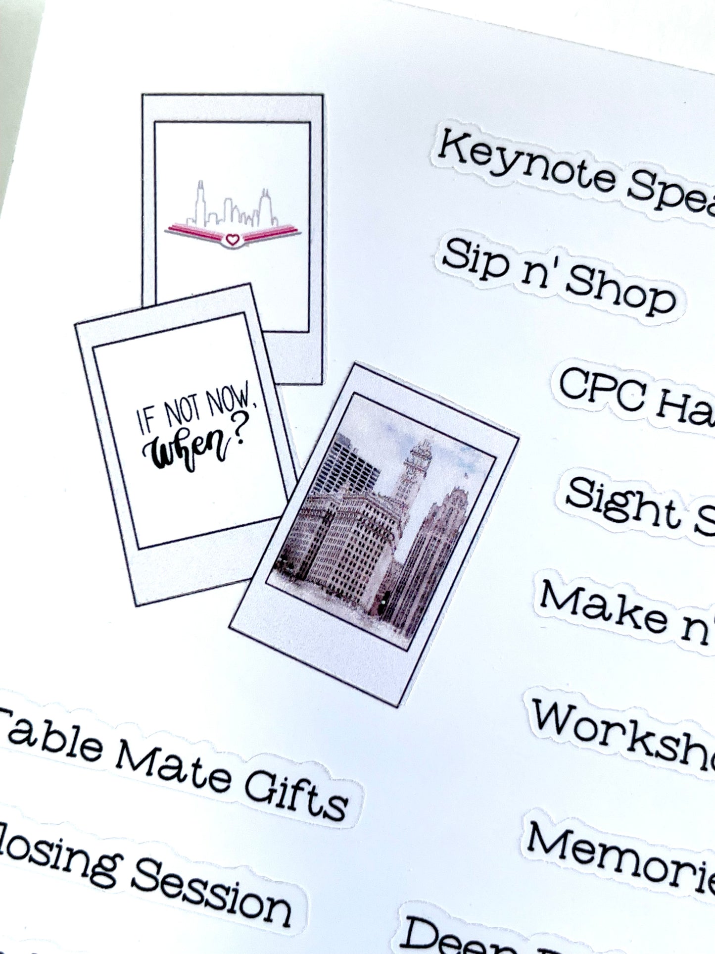 CHICAGO PLANNER CONFERENCE STICKER KIT