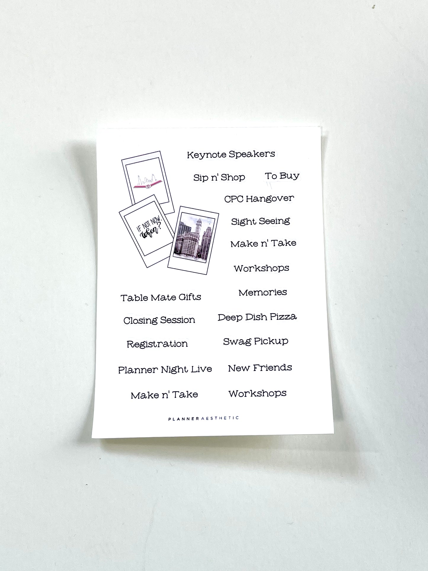 CHICAGO PLANNER CONFERENCE STICKER KIT