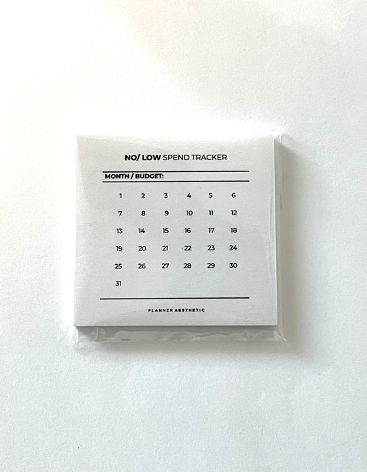 NO/ LOW SPEND STICKY NOTES