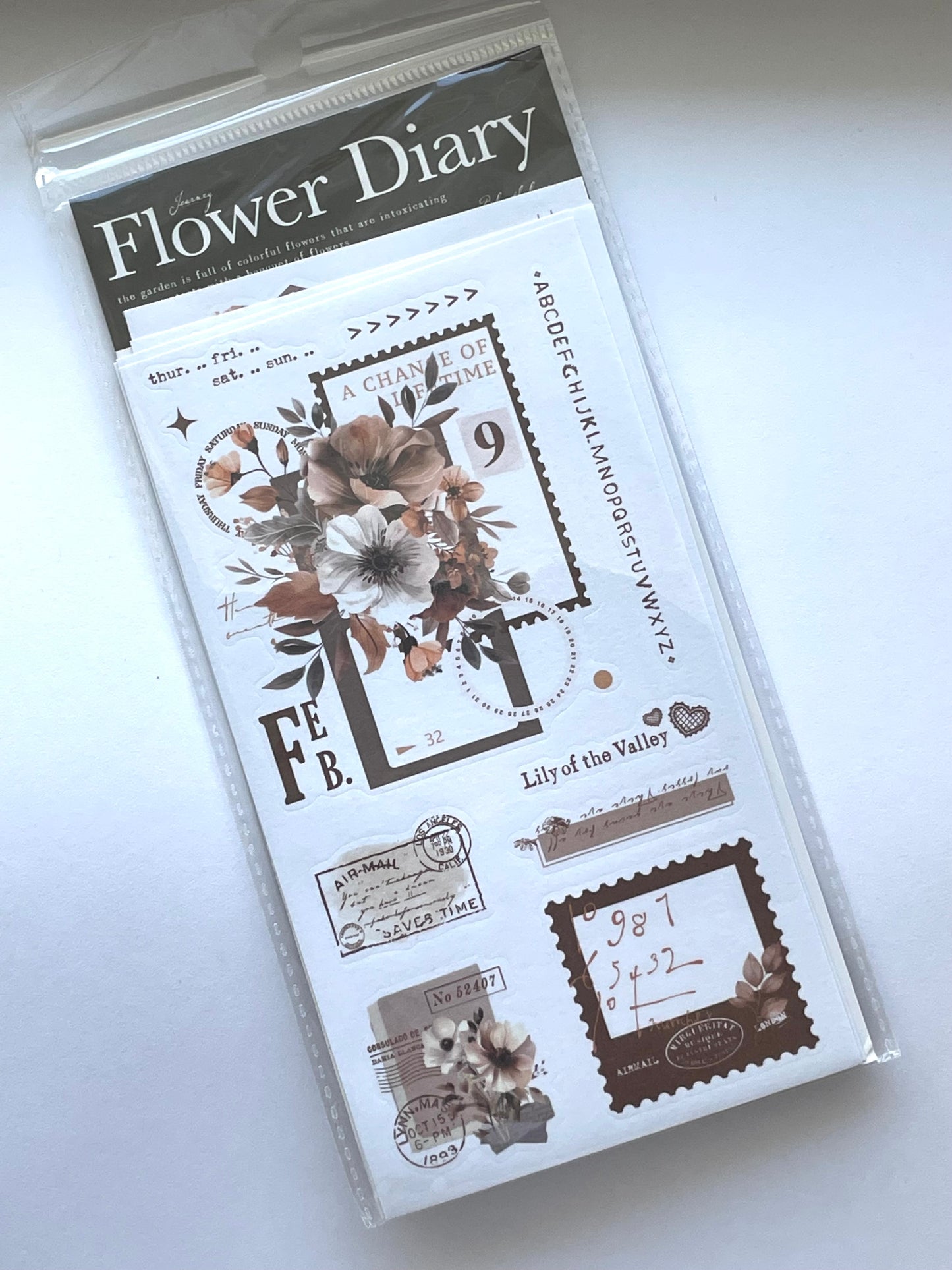 FLOWER DIARY JOURNALING STICKERS
