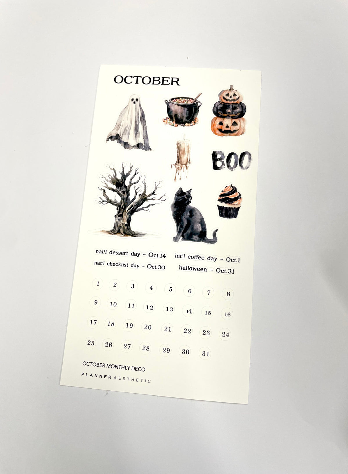 OCTOBER MONTHLY DECO - THRILLER