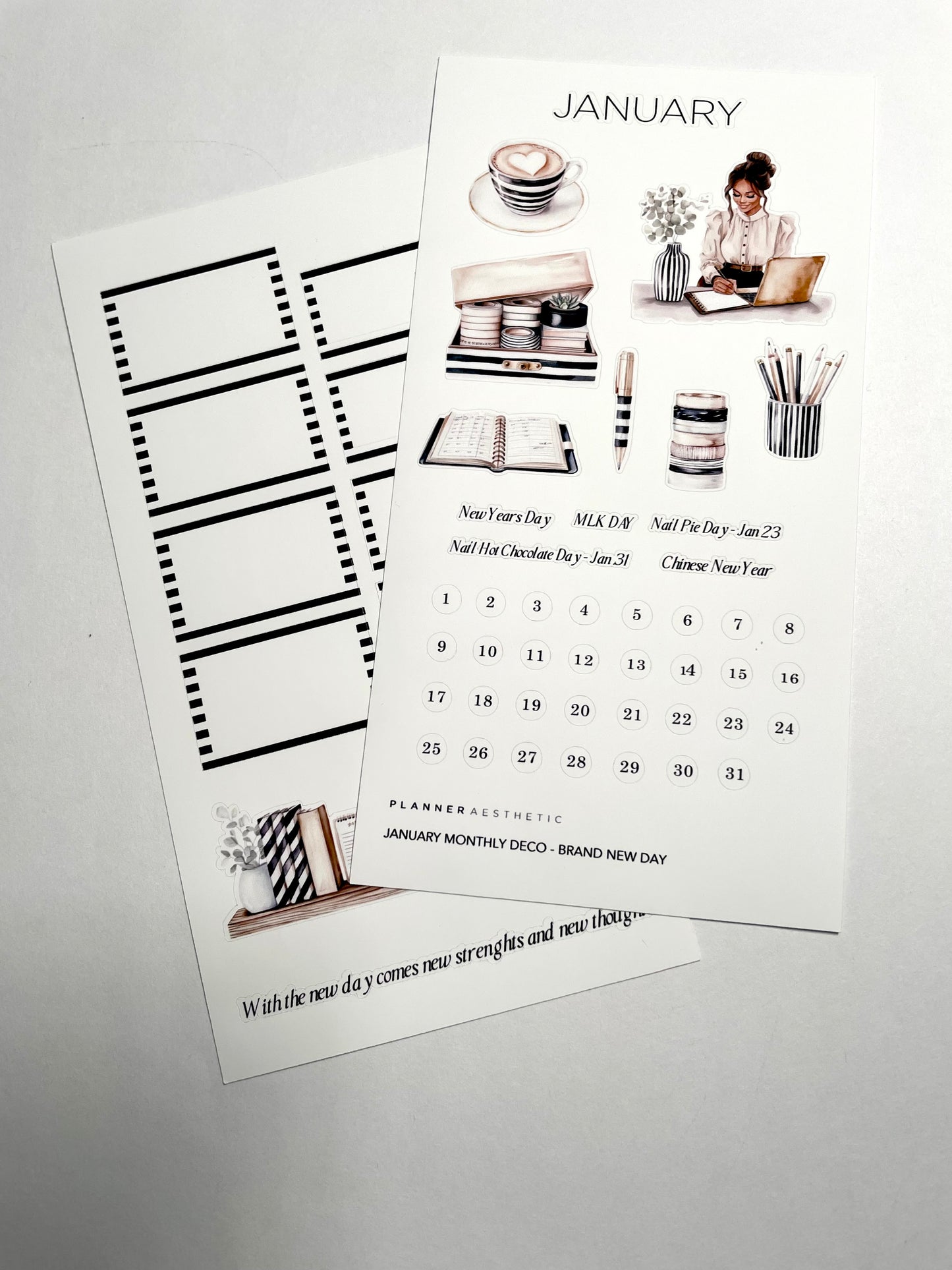 JANUARY MONTHLY DECO -  A NEW DAY