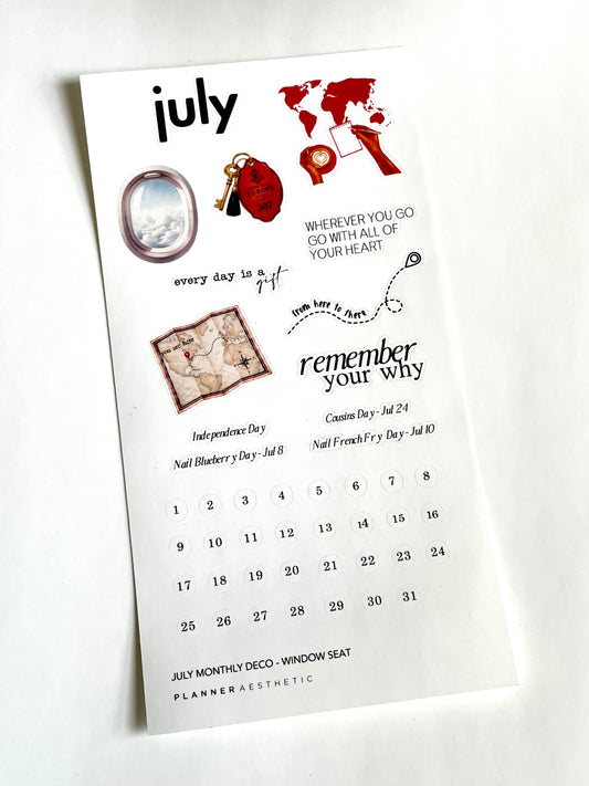 JULY MONTHLY DECO