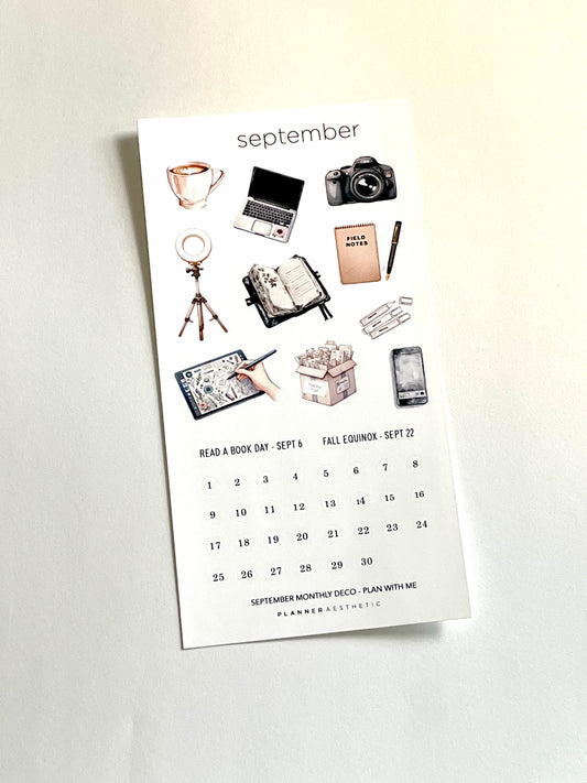 SEPTEMBER MONTHLY DECO - PLAN WITH ME