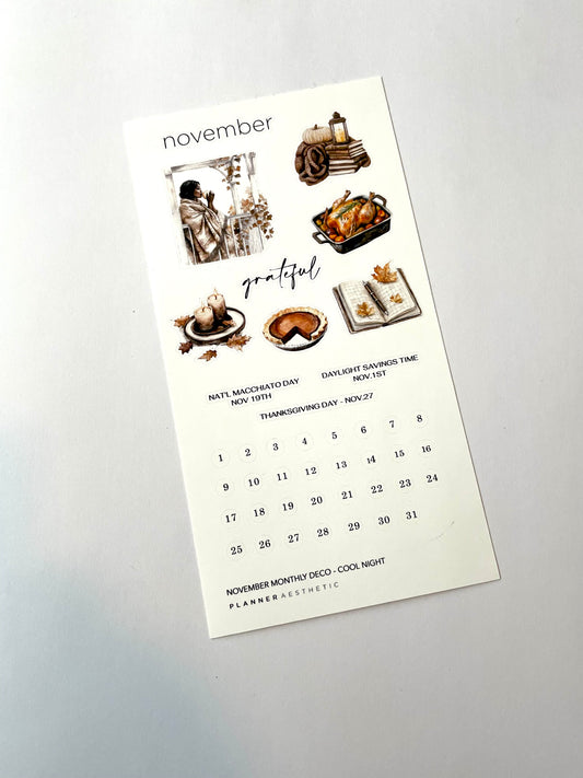 NOVEMBER MONTHLY DECO