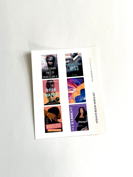 CUSTOM BOOK WISHLIST