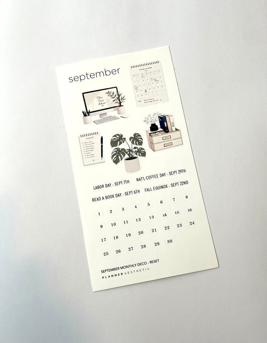 SEPTEMBER MONTHLY DECO - RESET