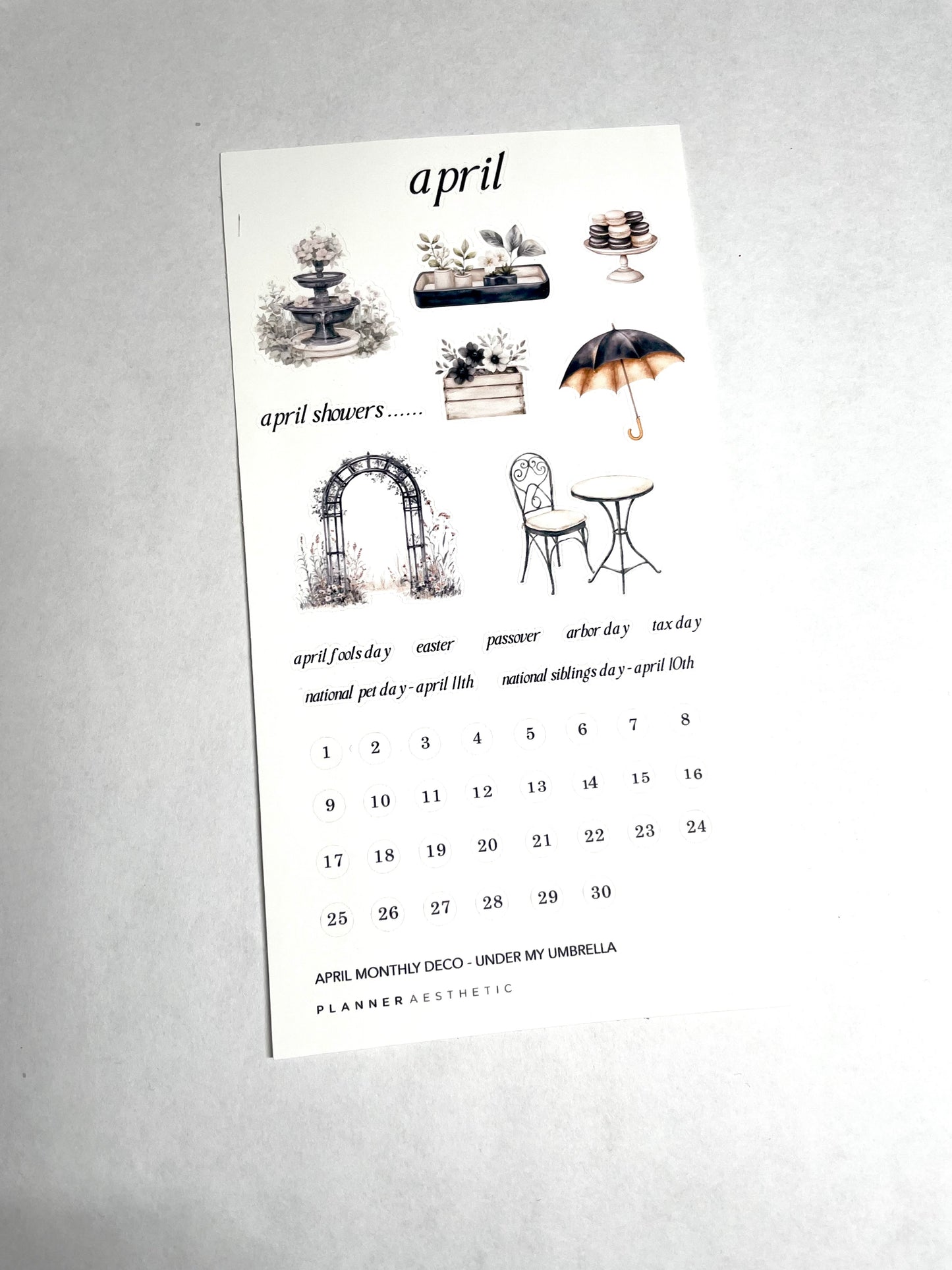 MONTHLY DECO (PAST MONTHS)