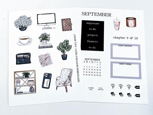 SEPTEMBER MONTHLY DECO - FALL RESET