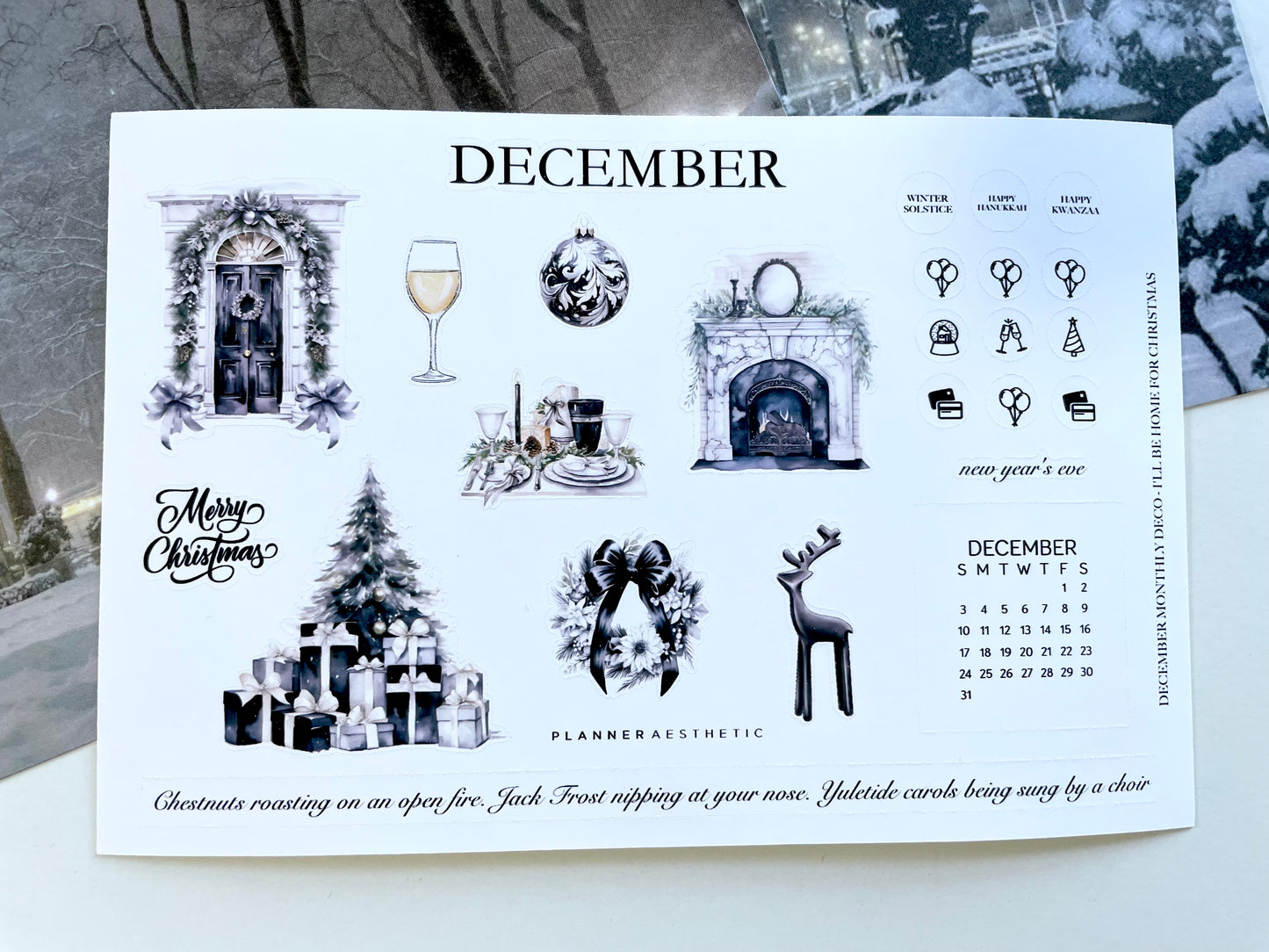 DECEMBER MONTHLY DECO - I'LL BE HOME FOR CHRISTMAS