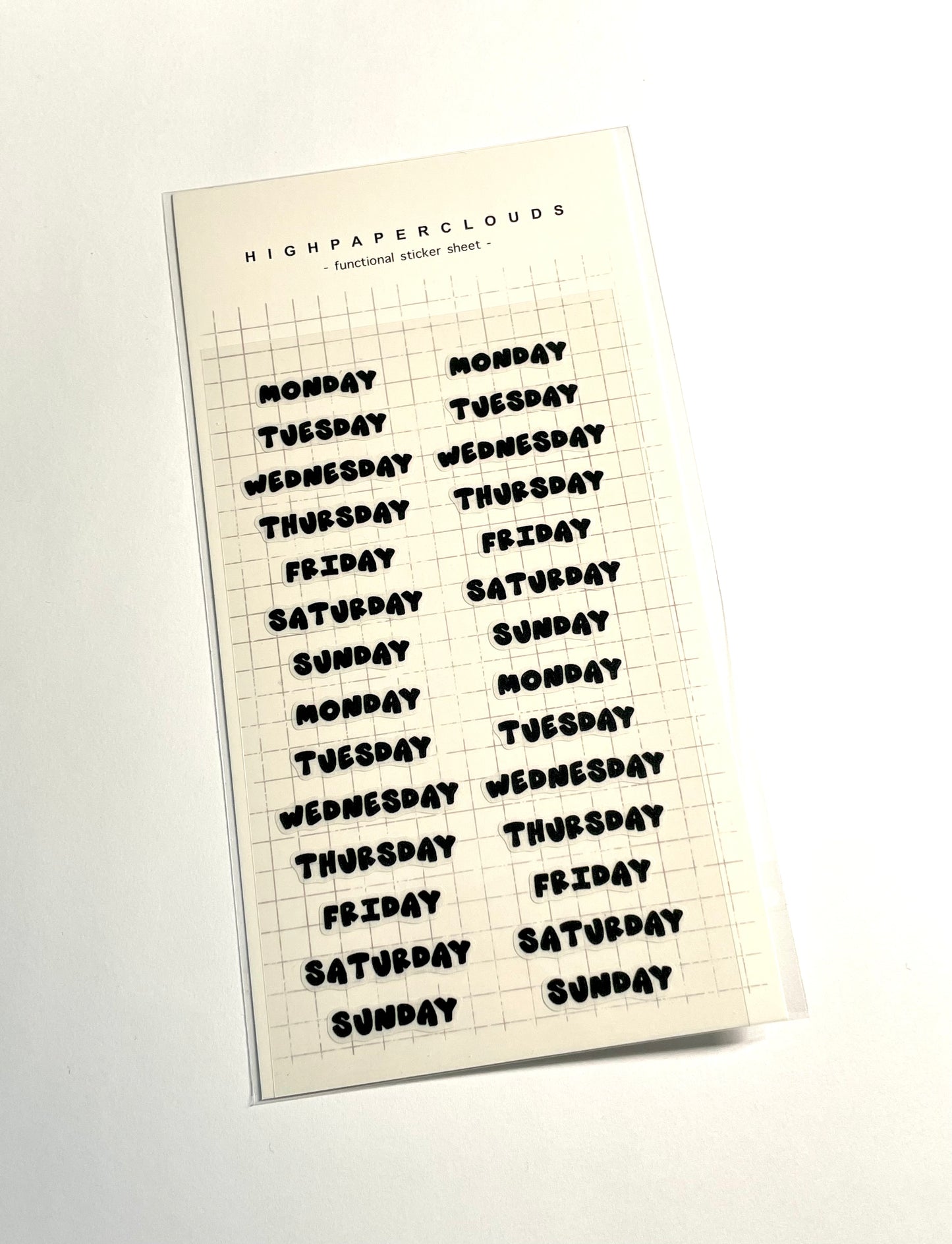 HIGH PAPER CLOUDS DECO STICKERS