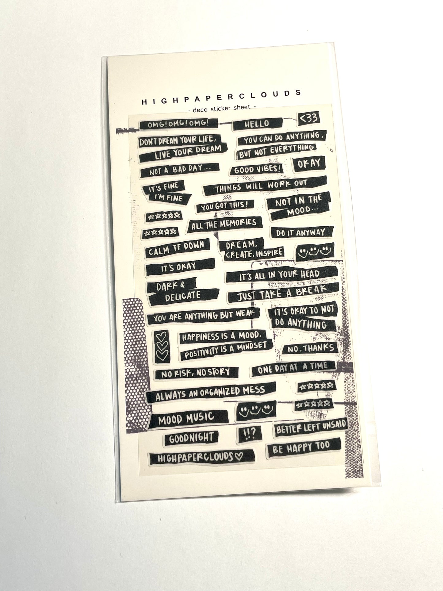 HIGH PAPER CLOUDS DECO STICKERS