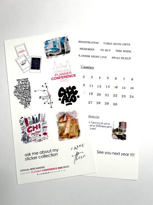 CHICAGO PLANNER CONFERENCE STICKER KIT