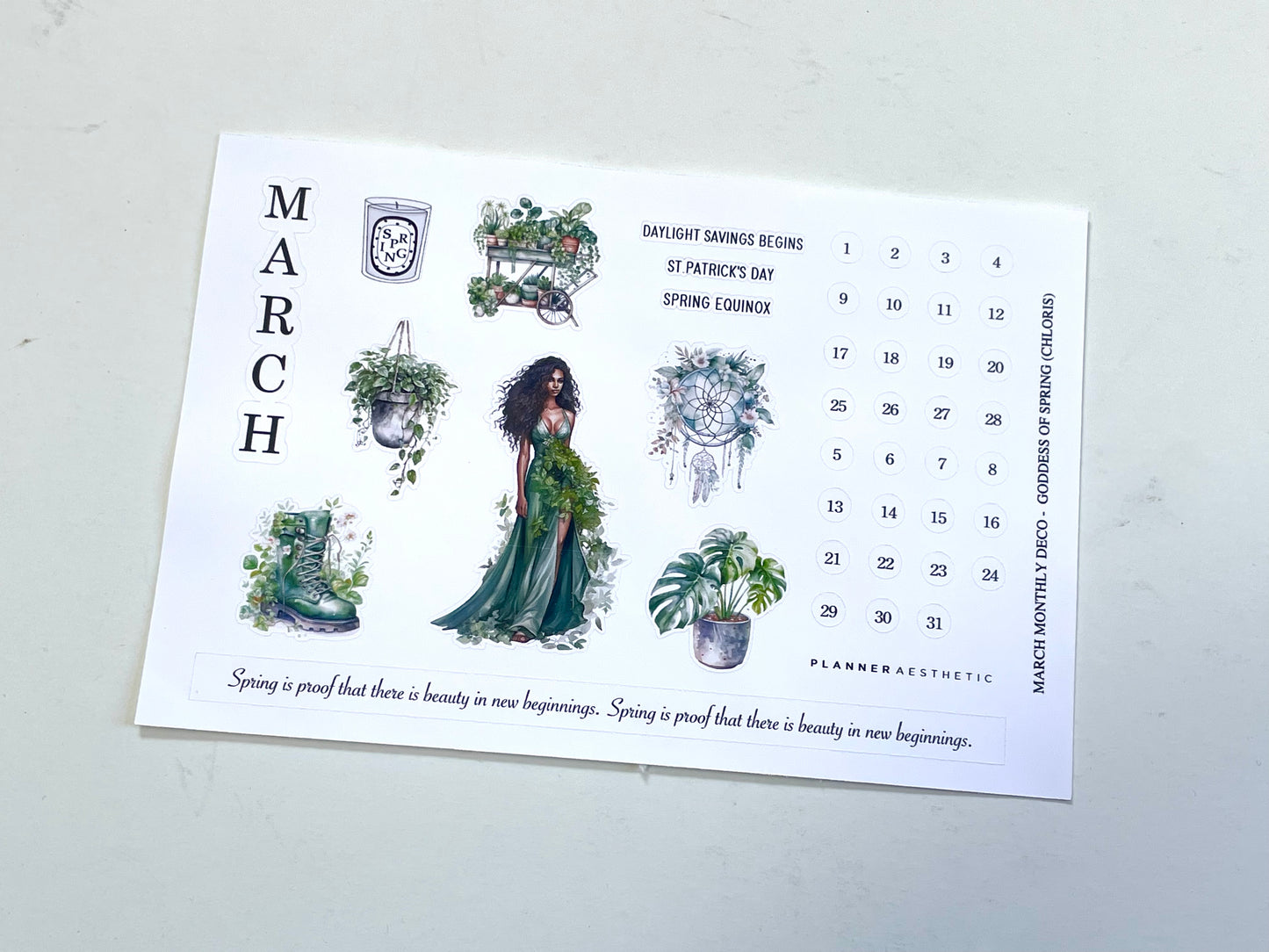 MARCH MONTHLY DECO
