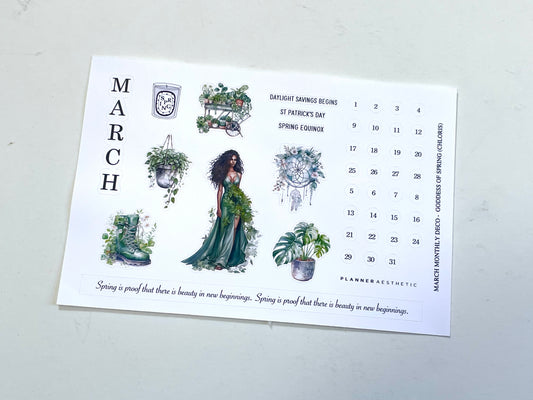 MARCH MONTHLY DECO