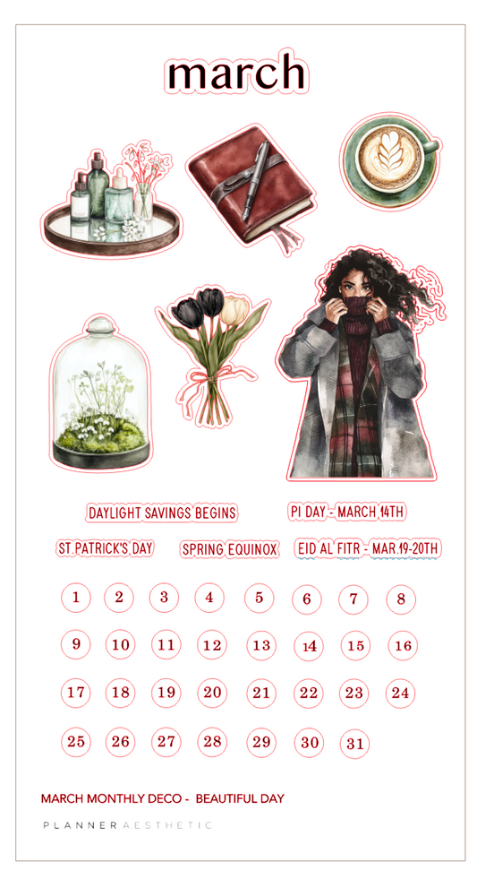 MARCH MONTHLY DECO - BEAUTIFUL DAY