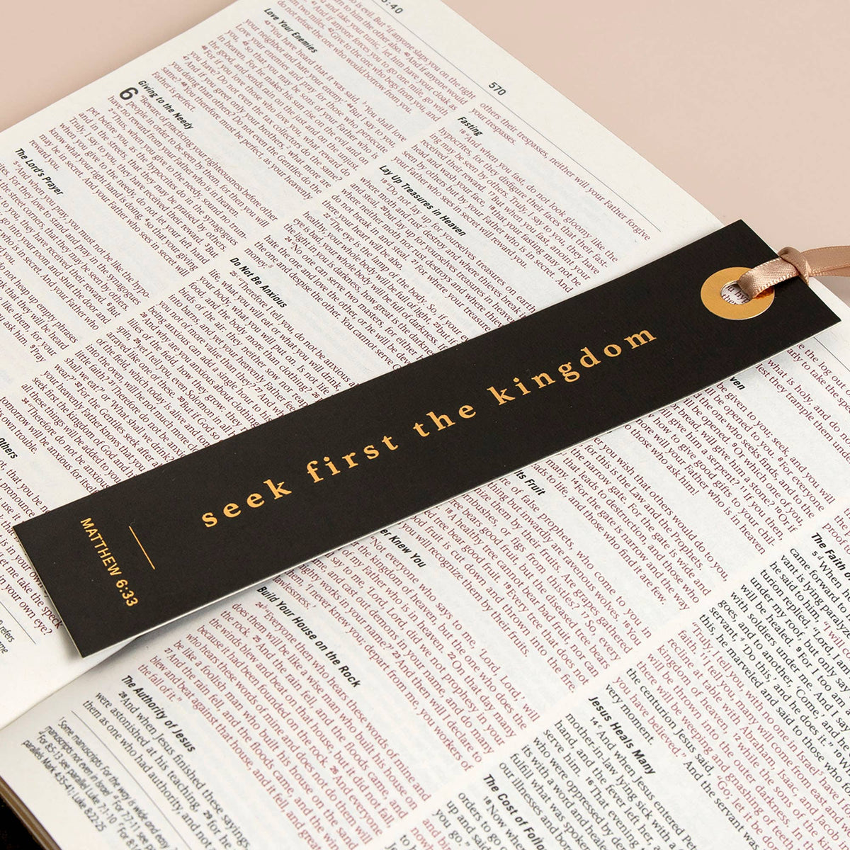 SEEK FIRST THE KINGDOM BOOKMARK