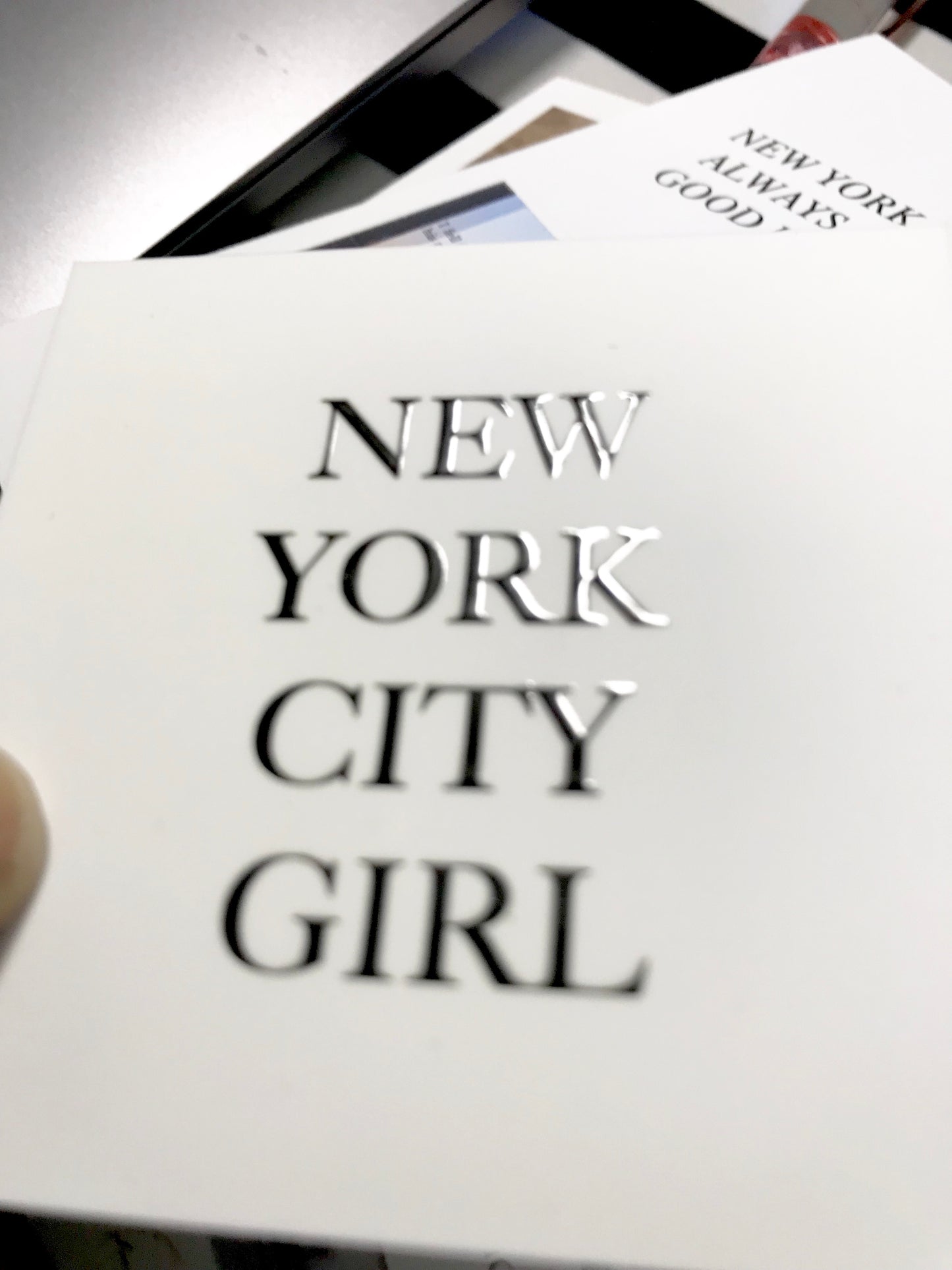 NEW YORK CITY GIRL POCKET CARD
