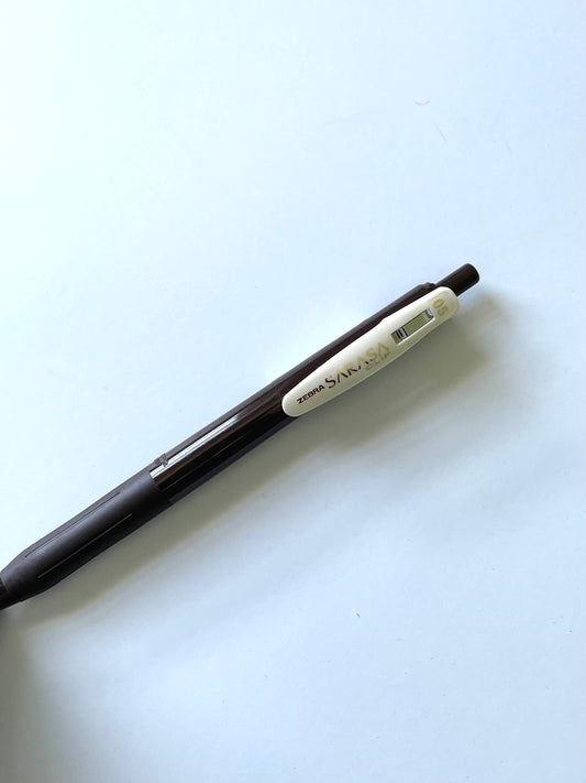 ZEBRA SARASA CLIP 0.5mm - BROWN GEL INK
