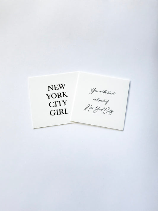 NEW YORK CITY GIRL POCKET CARD