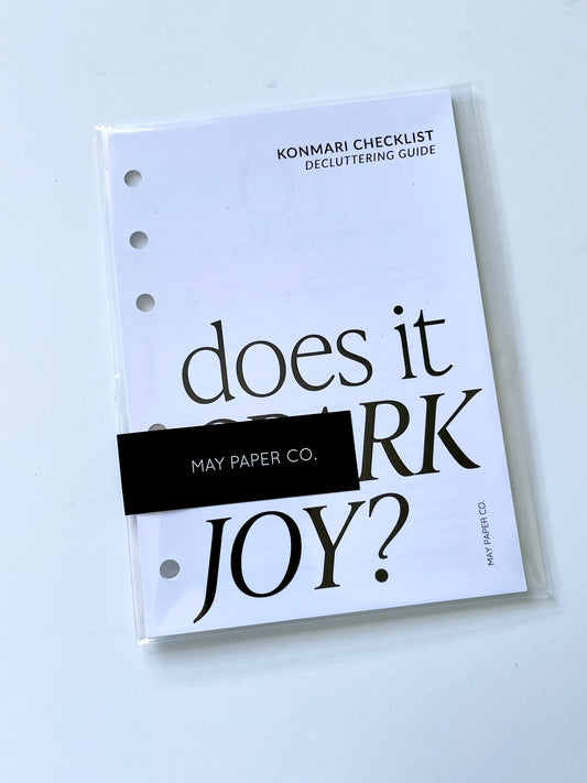 KONMARI DECLUTTERING WORKBOOK