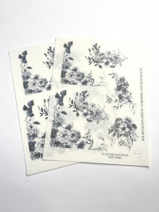 JOURNALING DECO - CORNERS AND BOUQUETS