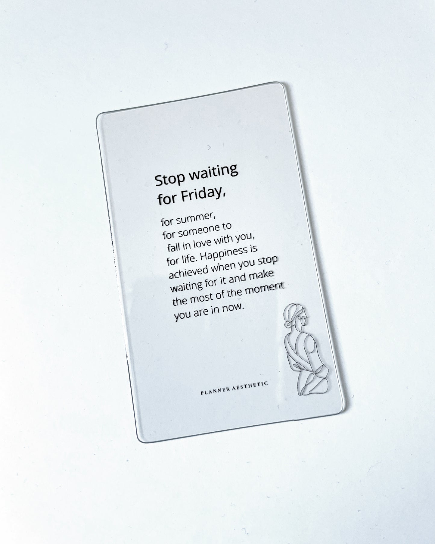 CLEAR QUOTE CARD