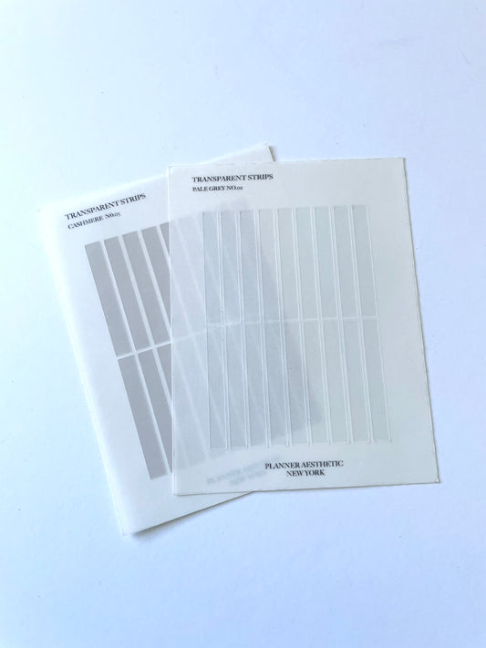 TRANSPARENT TAPE STRIPS